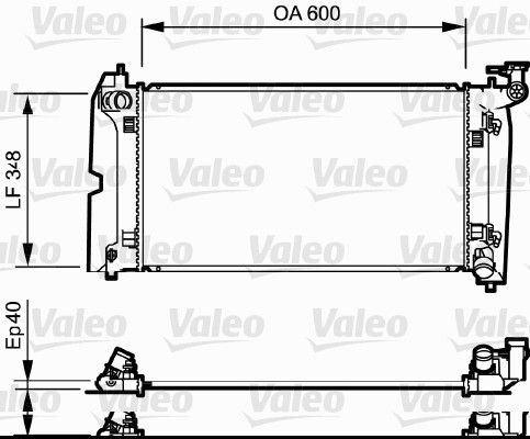 KALE-366800 Radyator Avensis-Corolla (01+) (At) Al Pl Brz