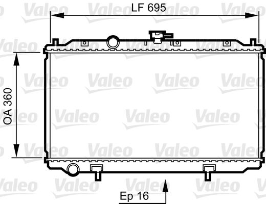 16-3107B Su Radyatoru Brazing Nissan Primera (P12) 1.6i M-T 2002-