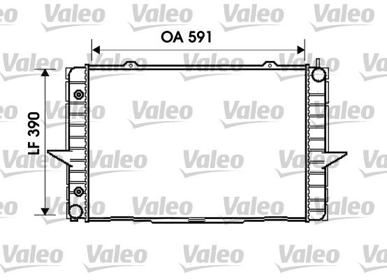 BSG 95-520-007 Su Radyatörü 590x388x32 Brazing Volvo C70 S70 V70 Xc70