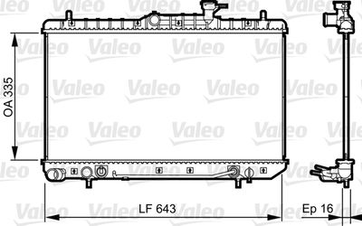 VAL-734960 Radyator Accent 2003>2004