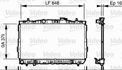 16-2113B Su Radyatoru Brazing Hyundai Elantra 1.6i A-T 2001-2007