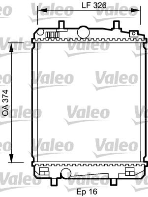 VAL-735070 Radyator Psa P107 C1 Aygo