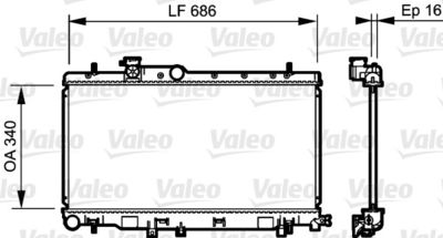 16-4008B Su Radyatoru Brazing Subaru Impreza (Gd,Gg) 1.5i - 1.6i - 2.0i A-T Awd 2000-2007/ Legacy Iii (Be,Bh) 2.0i - 2.5i A-T Awd 1998-2003/ Outback (Be, Bh) 2.5 A-T Awd 1998-2003