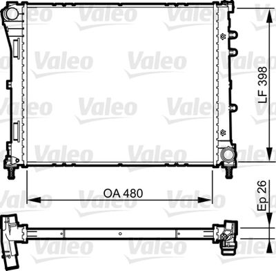 16-1828 Su Radyatoru Mekanik Fiat 500 1.3 Mjt M-T Ac+/- 2008-2012