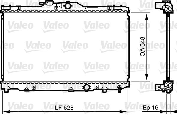 16-4336B Su Radyatoru Brazing Toyota Corolla (_E11_) 1.4i 16v A-T Ac +/- 1997-2002