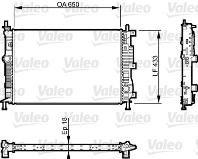 HLL-8MK 366 301-501 Radyator Peugeot 3008 - 5008 Suv 16- 1.5 Bluehdi 130 Brazing