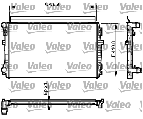 VAL-735558 Su Radyatoru Golf Vii A3 Leon 1.2 1.4 1.6 Tdi 12>