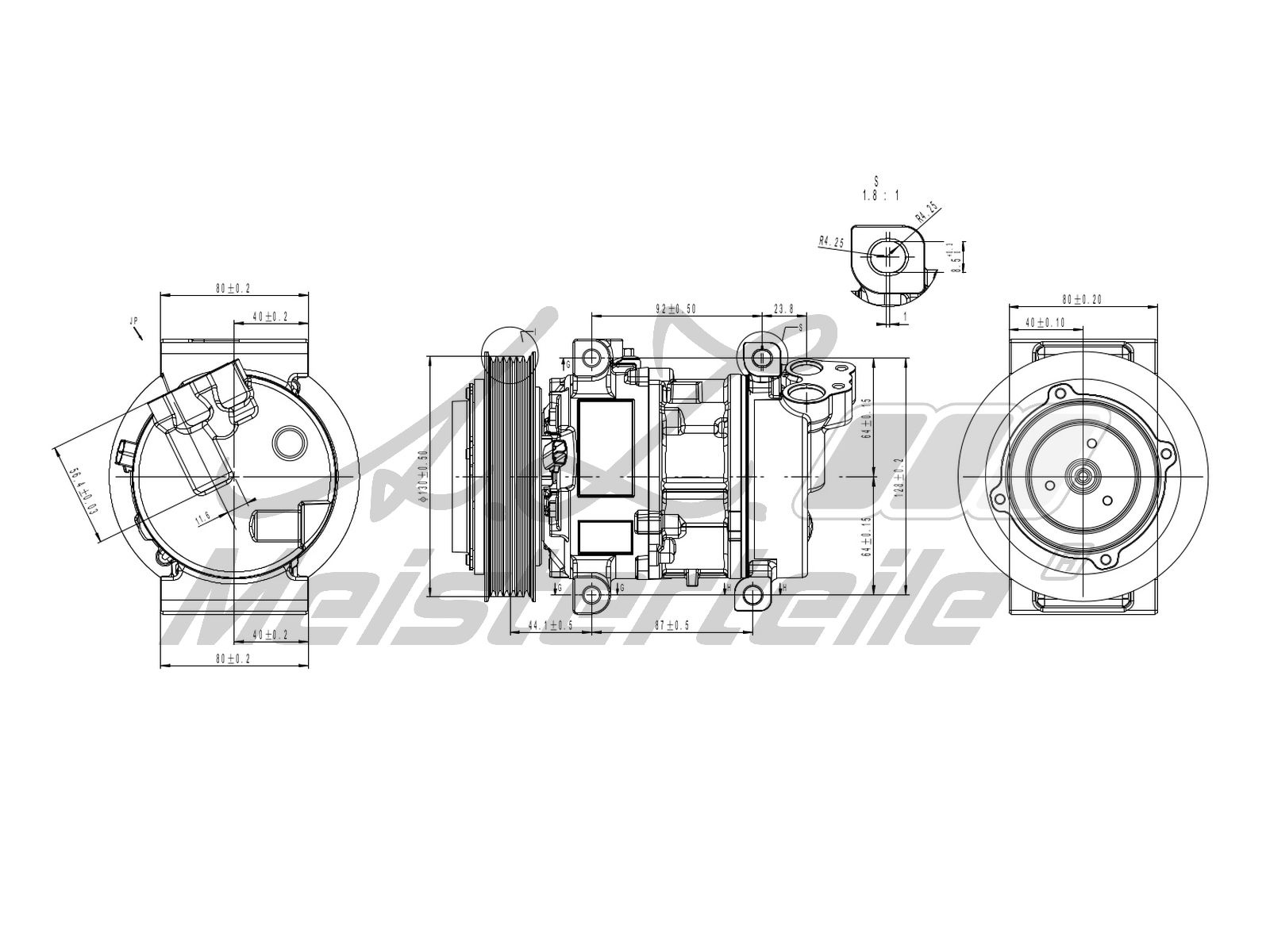 VAL-811244 Klima Kompresoru Opel Astra G Z16xep