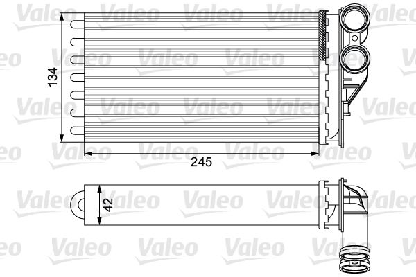 VAL-811503 Kalorifer Radyatörü Citroen C4  Peugeot 307