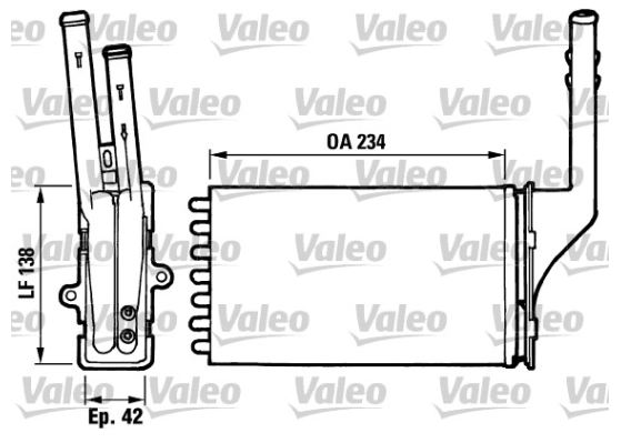 KALE-346275 Kalorifer P106-Saxo Valeo Tipi (96+) Al Mknk