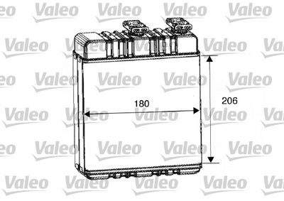 MAHLE-AH76000P (Behr) Kalorifer Radyatoru (206x180x32) Astra G 1998-2009 Zafira A-B 1999-2015