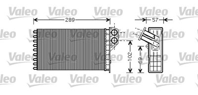 KALE.2081832AL Kalorifer Radyatörü Peugeot 306 Partner Al-Tup 1 Sira Al+Pl Sistem