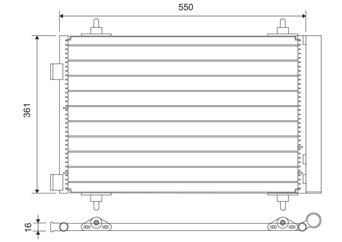 VAL-812746 Kondenser 307 1.6 L 16v