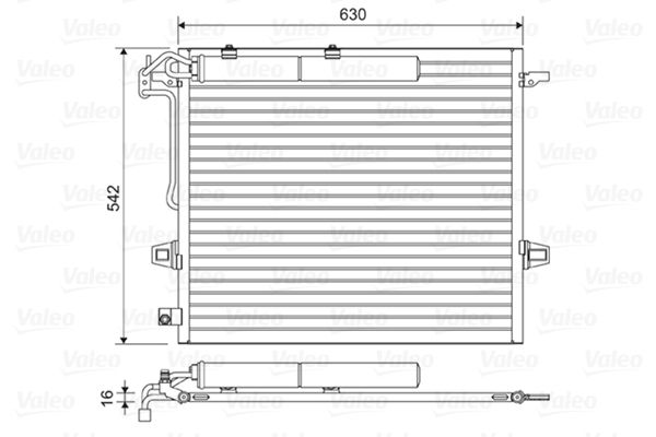 DEN-DCN17057 Klima Radyatoru Mercedes-Benz  W164 Gl320 06- Ml320 05- W251 07-