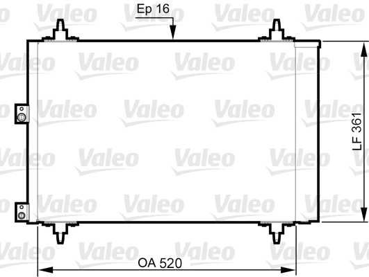 VAL-814080 Kondenser Partner 1.6 Hdi Berlingo Xsara Picasso