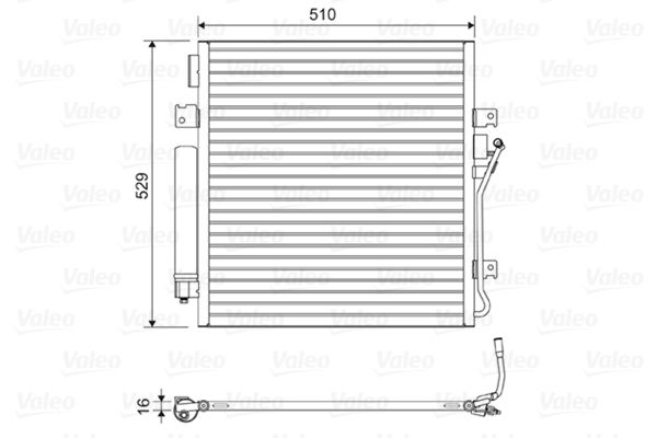 43-1201 Klima Radyatoru Jeep Cherokee (Kk) 2.8 Crd 2008-2013 / Dodge Nitro 2.8 Crd 2007-