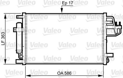 VAL-814347 Kondenser Tucson Sportage
