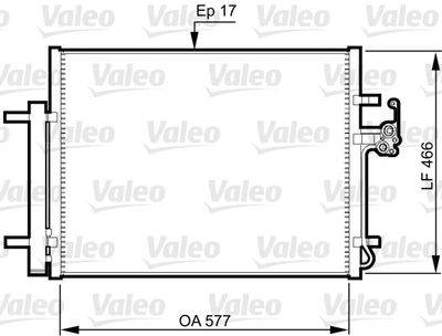 VAL-814360 Kondenser Mondeo