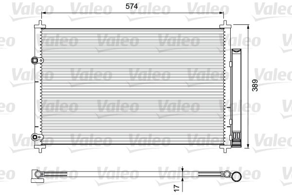 MGA-82258 Klima Radyatoru Kondenser (Toyota  Corolla 07/18  1.33-1.4 D4d-1.6-1.8 / Auris 07/18 /  Avensis 08/ / Verso 09/ ) 618×370x16