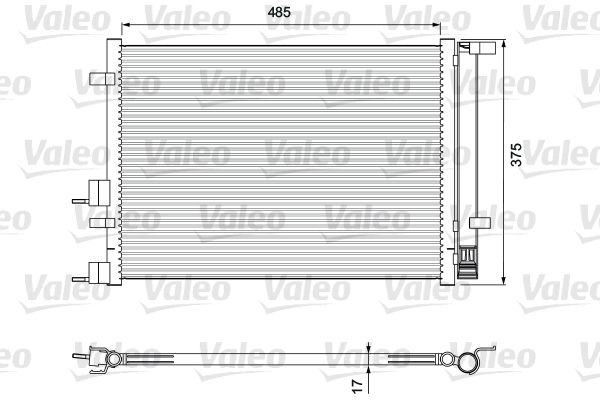 MGA-82220 Klima Radyatoru-(529x375x17)-(Hyundai  I20  1.2-1.4-1.6  08/ )