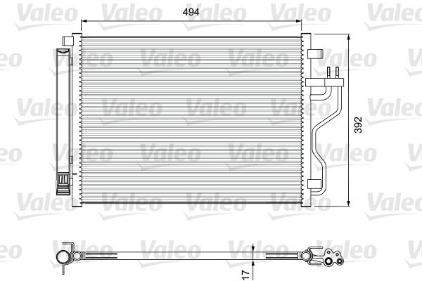 VAL-814396 Kondenser Ix35 2010 Diesel Sportage