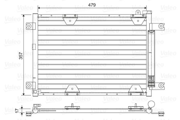 KLR-342635 Klima Radyatoru (Suzuki  Grand Vitara 1.6-2.0-2.5  98-03 (M/T)  95310-65d10 456×340.8x16