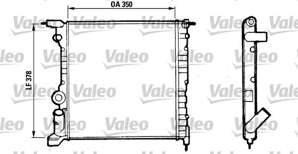 KALE-0526262AL Radyator Clio 1.2 1.2i Klimasiz 2 Sira Al+Pl