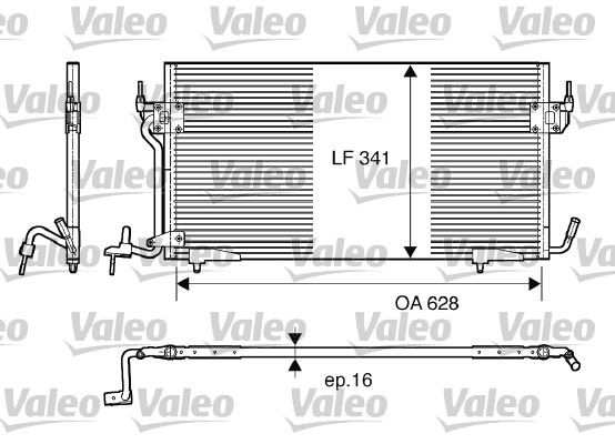 VAL-817229 Kondenser Peugeot 306 Ii