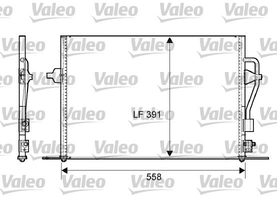 VAL-817232 Kondenser Mondeo