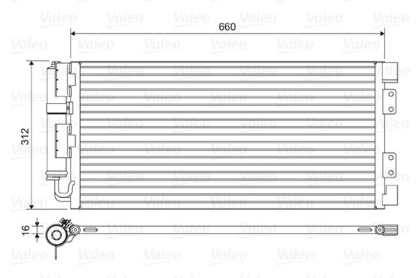43-2608 Klima Radyatoru Land Rover Freelander (L314) 1.8, 2.0 Di, 2.0 Td4, 2.5 V6 (Uzun)