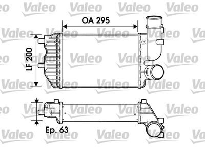 KALE.İ343500 Turbo Radyatör Al Pl Brz Ducato I Ii Boxer I Ii 94/06 295x202x62