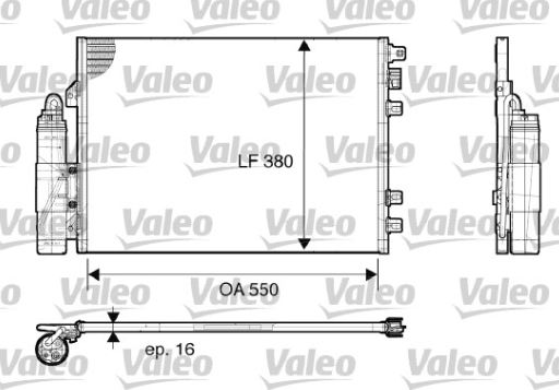 HLL-8FC 366 220-351 Klima Radyatoru Renault Clio Ii - Thalia - Kangoo 97-01 - 1.2 1.4 1.5dci 1.6 1.9