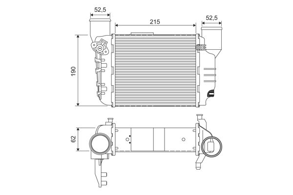 42-1306 Turbo Radyatoru (Intercooler) Audi A4 1.8 T - 1.8 T Quattro 2000-2008