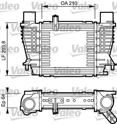 KLR-050CAC020 Turbo Radyatoru Intercooler Al / Pl Sistem ( Renault   Clio Iii Dizel )