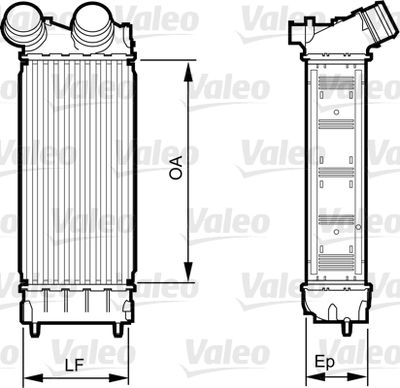 42-3305 Turbo Radyatoru (Intercooler) Kisa Borulu Peugeot Partner Tepee 1.6 Hdi 2008-