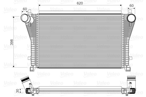 42-4427 Turbo Radyatoru (Intercooler) Vw Golf Vii 2.0 Gti 2012-/ Passat 2.0 Tsi 2014-/ Superb 2.0 Tsi 2015-/ Leon 2.0 Tfsi 2012-/ Audi Tt 2.0 Tfsi 2013-