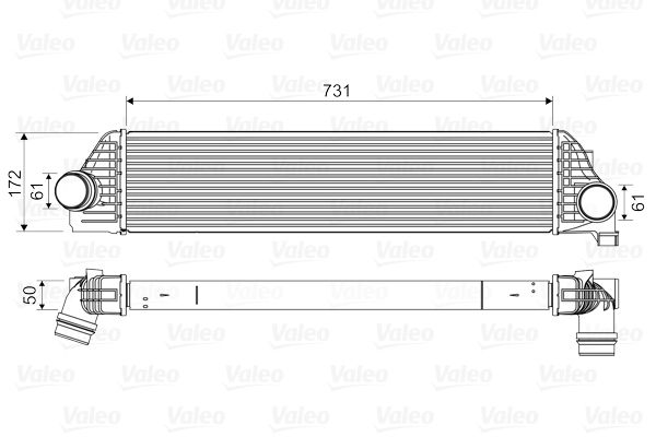 KLR-345035 Turbo Radyatoru Brazing 730×173x50 Master Iii