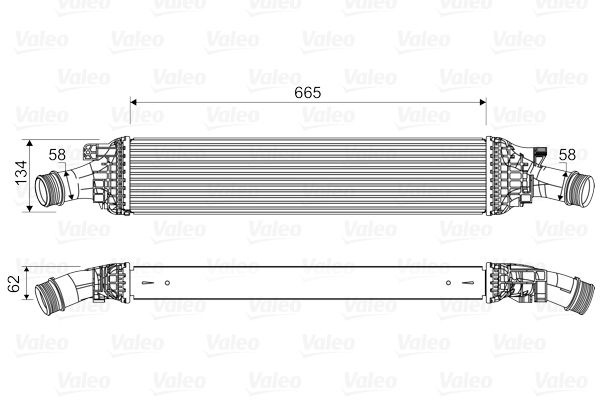 KALE-342600 Turbo Radyatörü Intercooler A4-A5 1.8 Tfsi-2.0 Tfsi 07 A6 1.8tfsi-2.0tfsi 11665×142x64