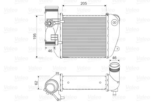 KALE-352435 Intercooler A6 2.7-3.0 Tdi 04=>