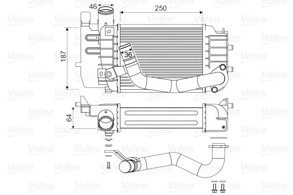 UNI-179000N030 Turbo Radyatoru Toyota Yaris 2006--