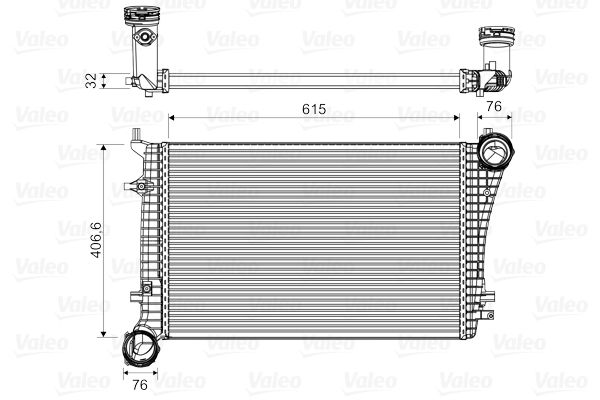 42-4406 Turbo Radyatoru (Intercooler) Volkswagen Caddy Iii (2ka,2kh,2ca,2ch) 1.9 Tdi (Bsu, Bjb, Bls) 2004-2010