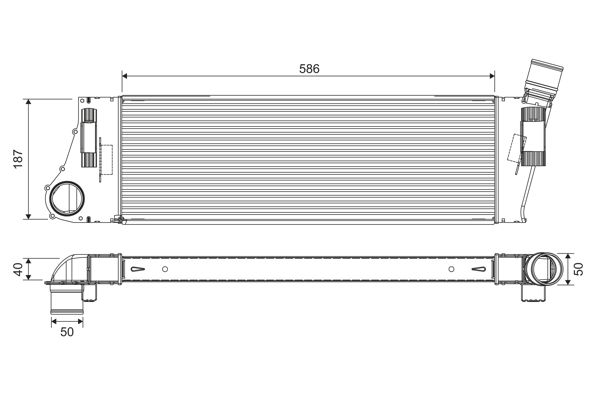 KALE-348300 Turbo Radyatoru Mgn Ii-Scenic 1.5 Dci- 1.9 Dci
