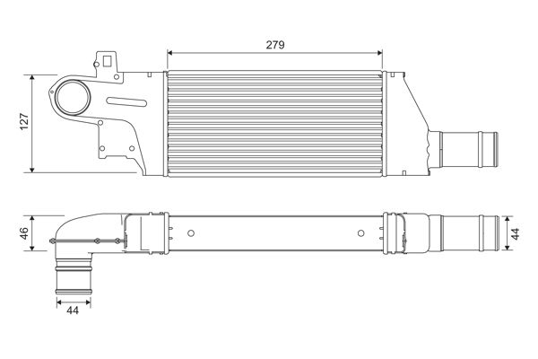 42-3202 Turbo Radyatoru (Intercooler) Opel Combo C 1.7 Dti 2001-2006