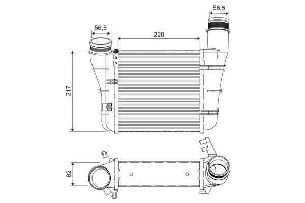 42-1304 Turbo Radyatoru (Intercooler) Audi A4 1.9 Tdi M-T - 2.0 Tdi 2004-2008/ A6 1.9 Tdi 1997-2004