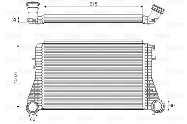 MAHLE-CI161000P (Behr) Turbo Radyatoru Passat B6 Passat Cc B6 Tiguan