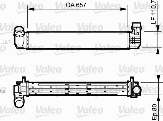 42-3528 Turbo Radyatoru (Intercooler) Renault Grand Scenic Iii 2.0 Dci 160 Hp 2009-