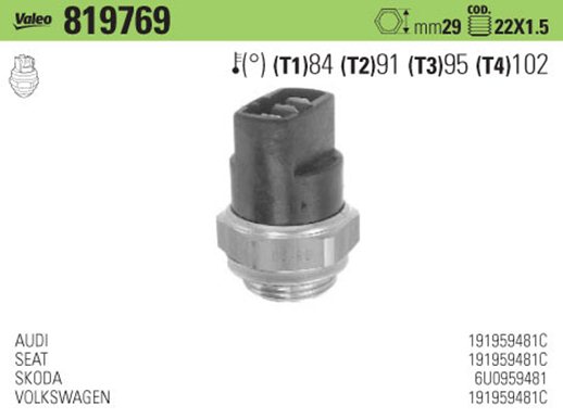 VAL-819769 Fan Musuru 100 Iv A4 A6 A8 Toledo Passat V 440