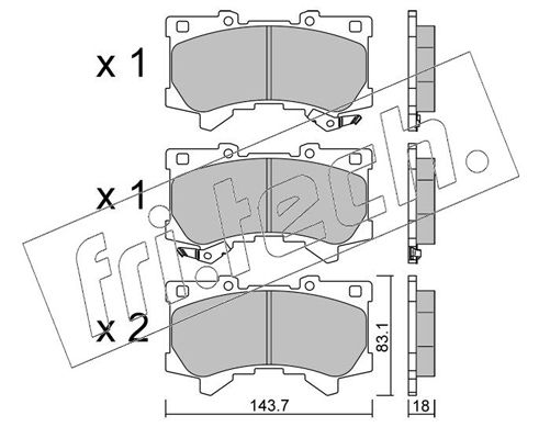 DELPHI LP3960 Ön Fren Balatasi Lexus Lx 500d/Lx 600 Toyota Land Cruiser/Land Cruiser 300/Land Cruiser Prado 2021/ 08>