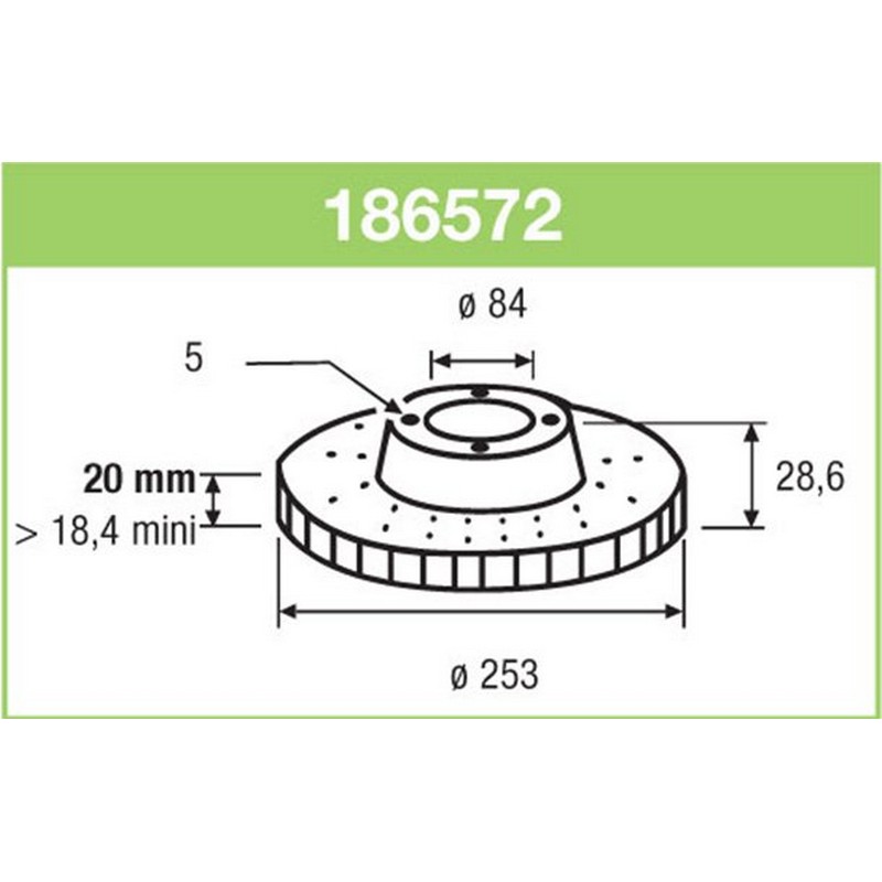 VAL-186572 Fren Diski On X2 H100 2.4 2.5 D 93-