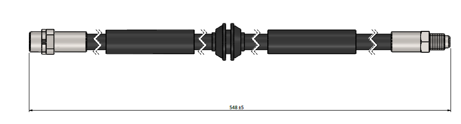 BSG 61-730-002 Fren Hortumu Ön  Mini R55-R56-R57-R58-R60